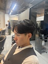 アイズ 海老名(AIZU) センターパートウルフ ニュアンスパーマ カルマパーマ