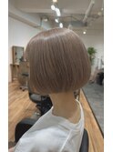 【ボブ×ミルクティーベージュ】