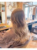 ベージュ/グラデーションカラー/レイヤー/20代/30代/40代/50代