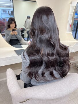 ドロシー 郡山桑野店(Dorothy) イメチェンハッシュカットフルバング似合わせレッドブラウン