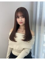 ボタン テンジン(VOTAN tenjin)&nbsp;レイヤーカット/チョコレートカラー/顔周りカット/天神韓国ヘア