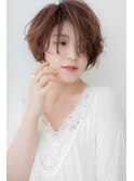 ステップボーンカットハイライトくせ毛ショートX大宮20代30代