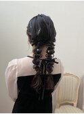 ツイン編み下ろしスタイル