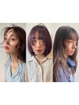 骨格やクセを見極めたカットで小顔見せ♪”トレンド感×似合わせ”を叶える再現性の高いスタイルをご提供◇