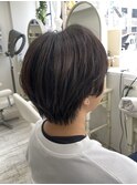 ハンサムショート/デザインカラー/レイヤーカット　新籾