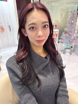 モナバイルーブル(MONA by Louvre) 【MONA】フェイスフレミング/カシスカラー/ロングレイヤー