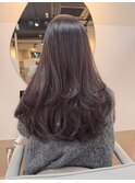 【ラベンダーブラウン&レイヤーカット】《福岡透明感カラー》