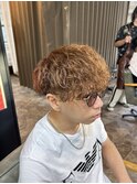 札幌大通りメンズショートカット波巻きツイストスパイラルパーマ