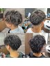 メンズカット+選べる特殊パーマ+トリートメント(シェービング+眉毛カット)