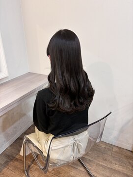 ノー バイ イオエ 西梅田(no. by ioe) ブリーチなしカラー/髪質改善/ミルクティーベージュ/小顔ヘア