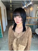 ウルフレイヤー  顔周りのレイヤーカット