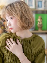 カバーヘア ブリス 大宮西口(COVER HAIR bliss) 外国人風ハイトーンカラーゆるふわ小顔ボブh3大宮10代20代30代