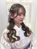 【袴着付け＋ヘアセット＋メイク】￥11900 電話予約受付