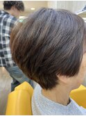 白髪ぼかし×大人ショート◎自然な立体感