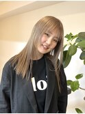 韓国風ミルクティーベージュブラウンカラーグレージュカラー