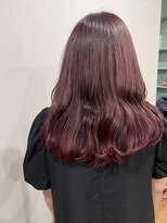 ウィーク 梅田(UiiC)&nbsp;エンドカラー チェリーレッド ローズピンク uiic umeda 中沢恵理