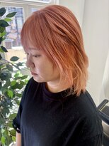 ネイビー(Navy)&nbsp;カッパーオレンジ【エフェクトブリーチ】