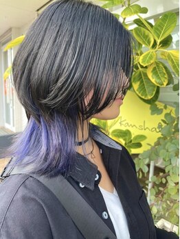 カンシャル(Kanshall)の写真/【福津】デザインカラーで周りと差をつける♪髪に優しく,トレンドを取り入れたカラーはKanshallへ!