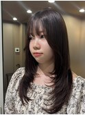韓国風レイヤーカット/レイヤーカット/ロングレイヤー