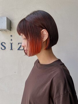 ＊オレンジインナーカラー＊