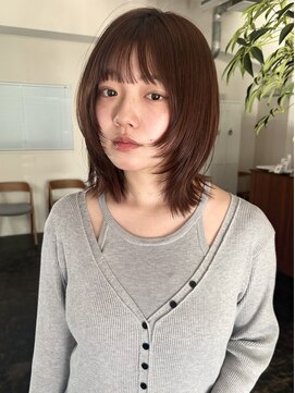 ガーランドギンザ(Garland Ginza) レイヤーボブ　ウルフボブ　カカオベージュ