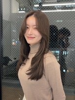 ブラン(Blanc Aoyama)&nbsp;レイヤーカット/顔まわりカット/ブリーチなし/ボブ/ミディアム