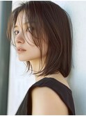 着物ヘア/大人ガーリー/ダークアッシュ/似合わせカット/表参道