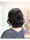ウェーブパーマボブ