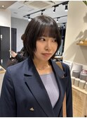 レイヤーボブ外ハネボブ