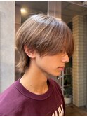 メンズのハイトーンホワイトシルバー【メンズ　ブリーチ】