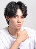 リップス 川崎 アネックス(LIPPS annex)&nbsp;センターパートツイストスパイラル黒髪ツーブロックコンマバング