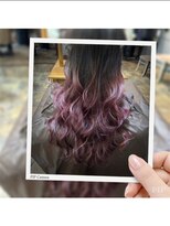 ソレイユハチジュウハチ(SOLEIL88)&nbsp;ロングレイヤー。。グラデーションカラー。。ボルドー。。