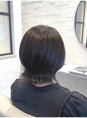 外ハネウルフボブ
