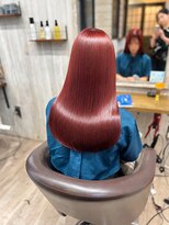 ヘアーアンドリラックス アミエ(hair&relax amie) 夏に映える♪レッドオレンジカラー