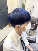 ネリ(NERi)&nbsp;クールに決まる☆メンズカット×ダブルカラーブルー