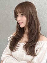 シー バイ ロンド 新宿(Sea by Lond)&nbsp;ワンホンレイヤ ー×ダークブルー[デジタルパーマ/ボブ/韓国]
