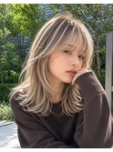 ケアブリーチホワイトシルバーミルクティーベージュ