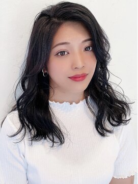 ザブックハンドサロン(The book hand salon) ラベンダー×セミロング