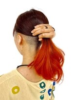 クオリス 上福岡店(QUALIS)&nbsp;刈り上げ女子/ボルドー/オレンジ/グラデーション/ダブルカラー