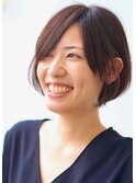 【TRUNK Hair Design 西本】暗髪ショートBOB