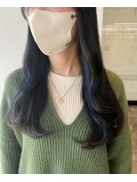 リトバイプティパ(Lit by petit-pas) 暗髪ブルーブラック×インナーハイライト