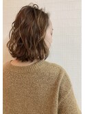 セミロング　巻き下ろし