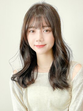 レア 表参道(L'ea) 黒髪クラゲヘアーオリーブグレー小顔ココアベージュ