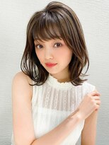 ラルユー 金山(LallYou)&nbsp;黒髪/グレーベージュ/レイヤーロング/前髪パーマ