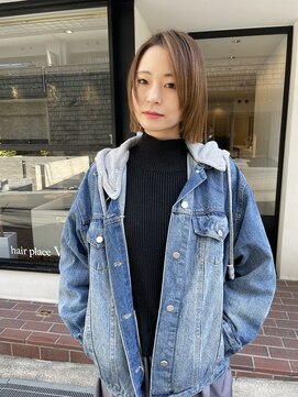 ヘアープレイス ヴィブ(hair place VIVE) プツッと切りっぱなしボブ