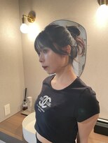 ボタン ハカタ(VOTAN hakata)&nbsp;博多/韓国ヘア/前髪顔周りカット/暗めカラー/ヘアアレンジ