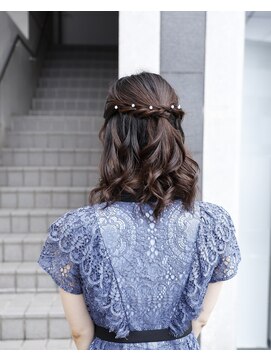 ヘアアレンジメント ボガスティーズ 溝の口店(Hair arrangement Vogusty's) ハーフアップ