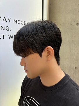 アルム オモテサンドウ(ALLM omotesando) ダウンパーマ×シースルーマッシュ　メンズ　韓国ヘア　表参道