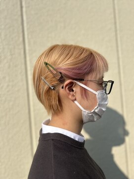 ケイズプラスカラン(HAIR AND MAKEUP K's PLUS calin) 【倉敷　沖/ calin】美味しそうなショートケーキカラー