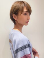 マイラ 銀座(myla) 小顔ミニ外ハネボブイメチェンワイドバング美髪ホワイトブロンド